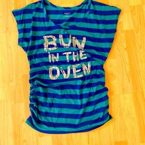 Bun in the oven - maternity shirt size large